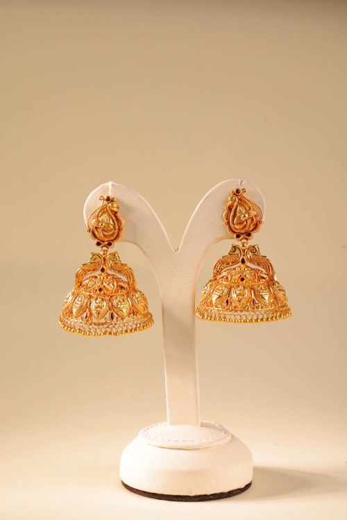 Gold earrings